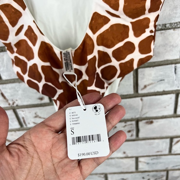 Free People | Reina Olga Giraffe Print Swimsuit - Picture 6 of 9